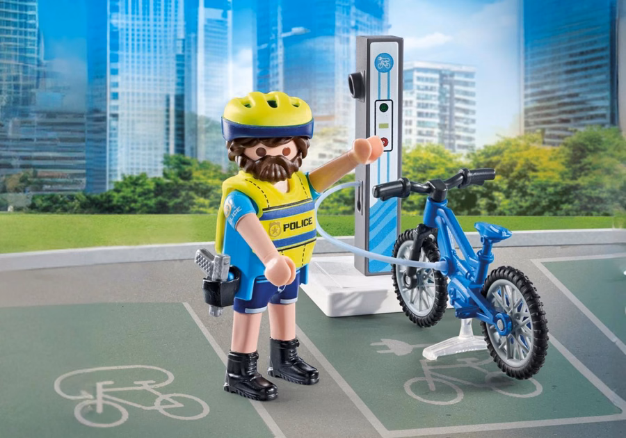 Pattuglia ciclistica della polizia