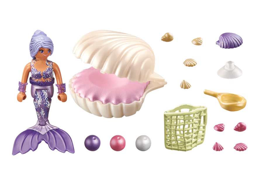 Sirena con conchiglia di perla