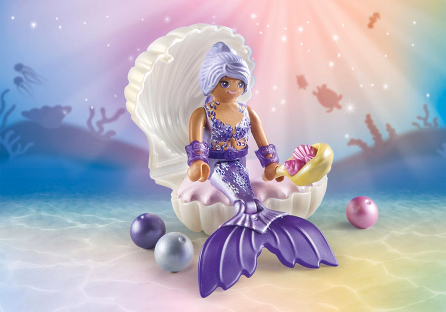 Sirena con conchiglia di perla