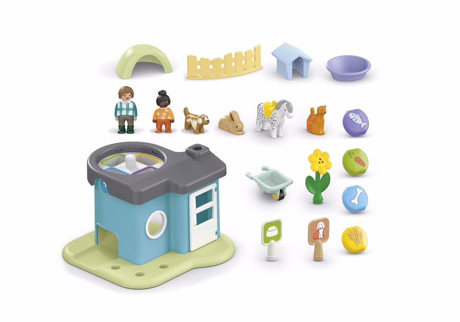 JUNIOR: Casa per animali con distributore di snack