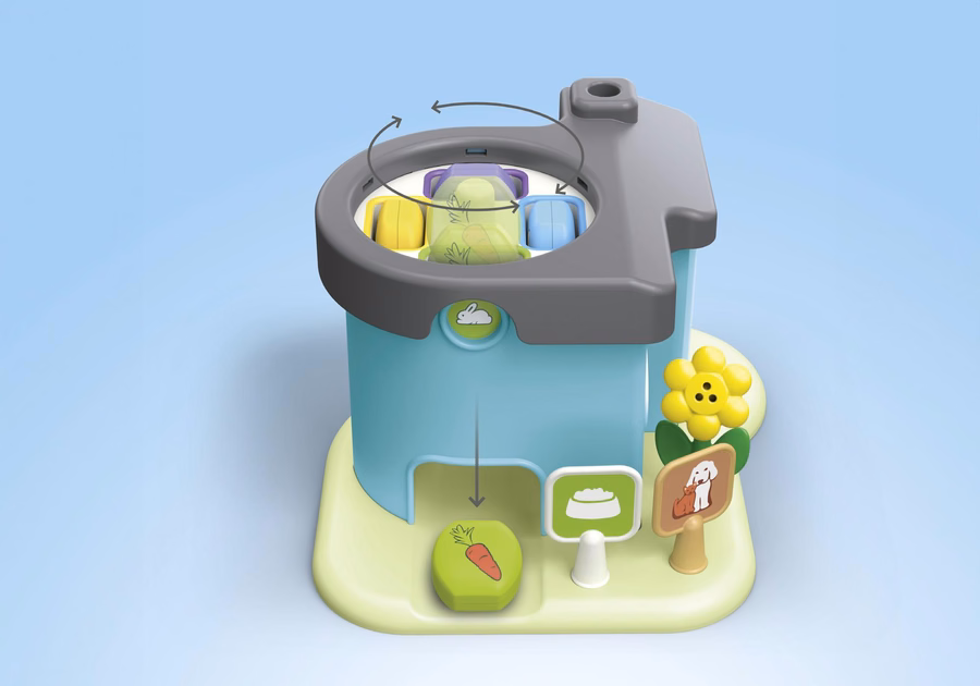 JUNIOR: Casa per animali con distributore di snack