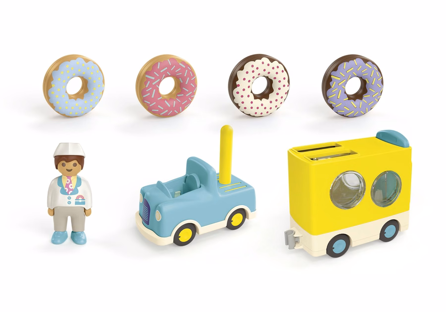 JUNIOR: Camioncino pazzo per ciambelle con funzione di impilamento e smistamento