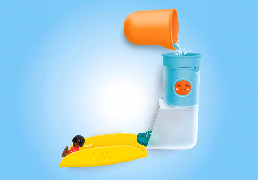 JUNIOR AQUA: Serbatoio d'acqua con scivolo per giocare e versare l'acqua