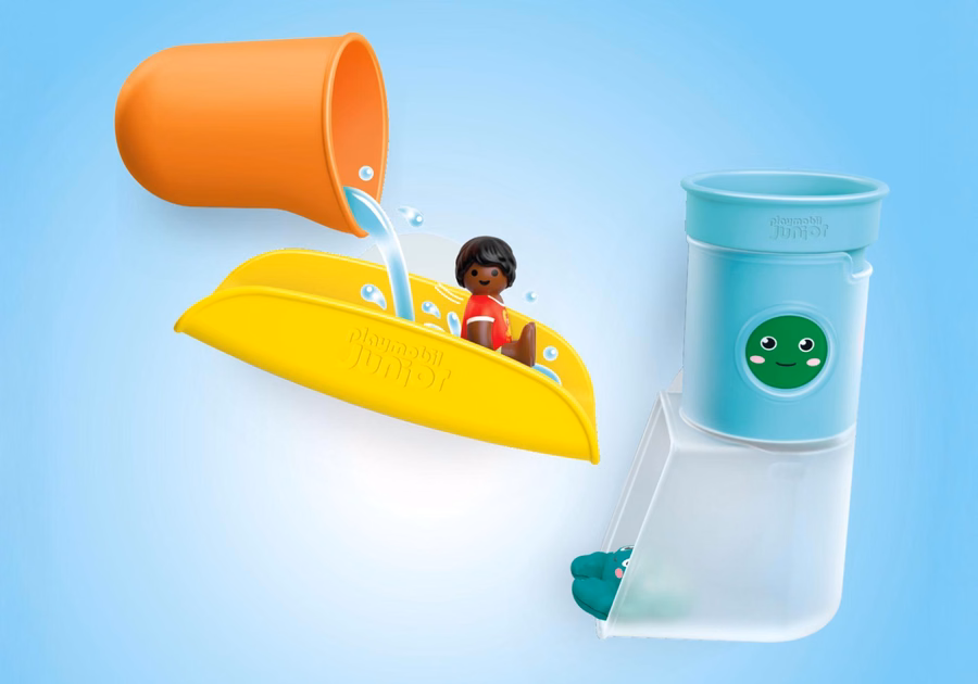 JUNIOR AQUA: Serbatoio d'acqua con scivolo per giocare e versare l'acqua