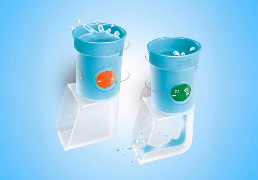 JUNIOR AQUA: Serbatoio d'acqua con scivolo per giocare e versare l'acqua
