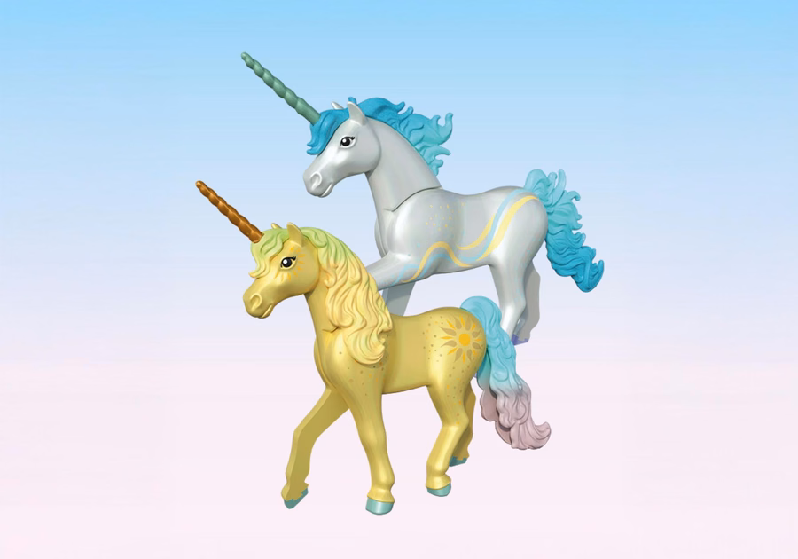 Unicorno da collezione: Fiore di sole con fata