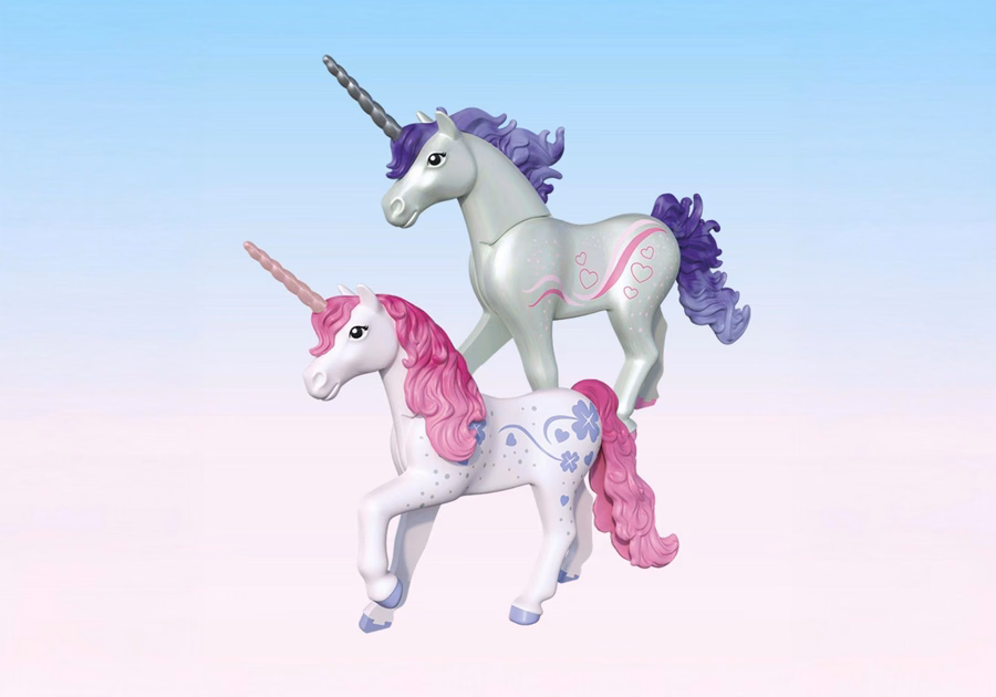 Unicorno da collezione: Lavanda fortunata con fata