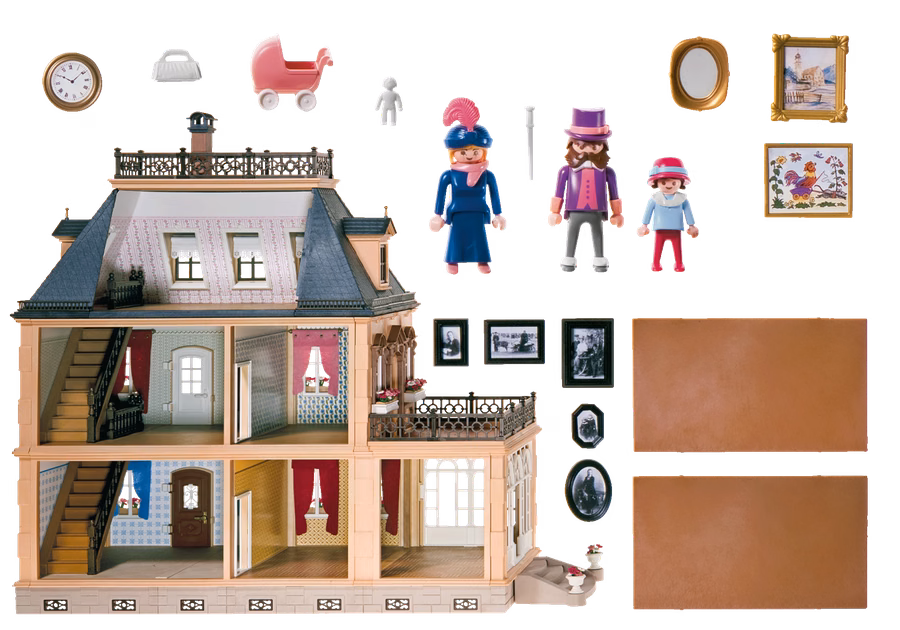 Grande casa delle bambole vittoriana