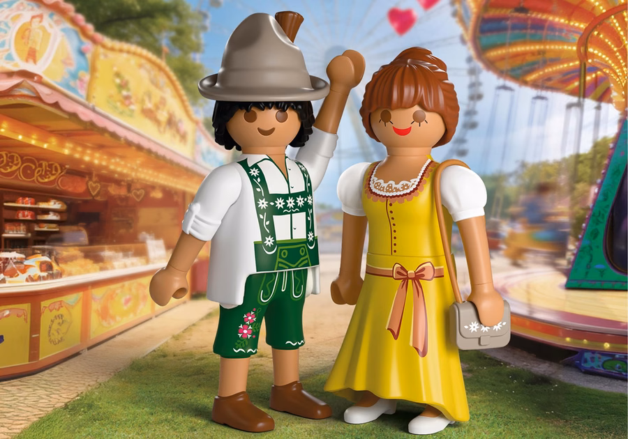 Coppia in costume bavarese