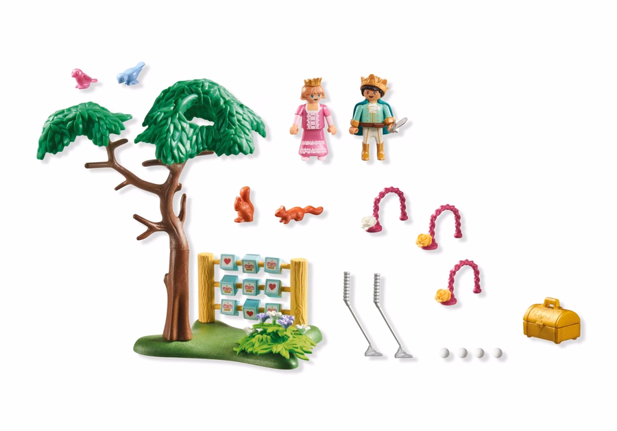 Giardino con giochi reali