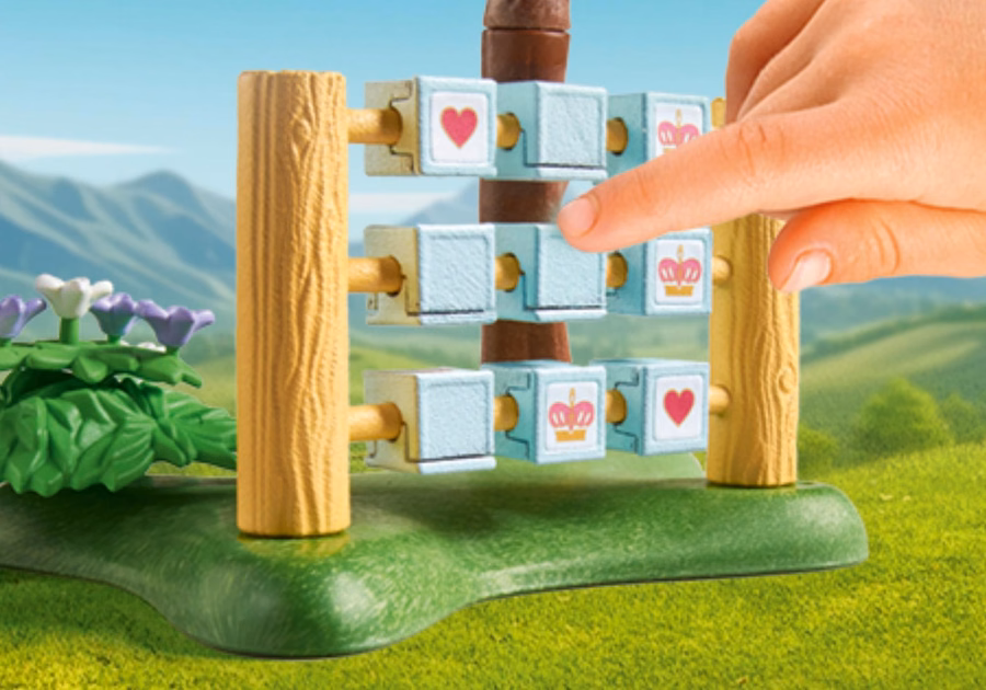 Giardino con giochi reali
