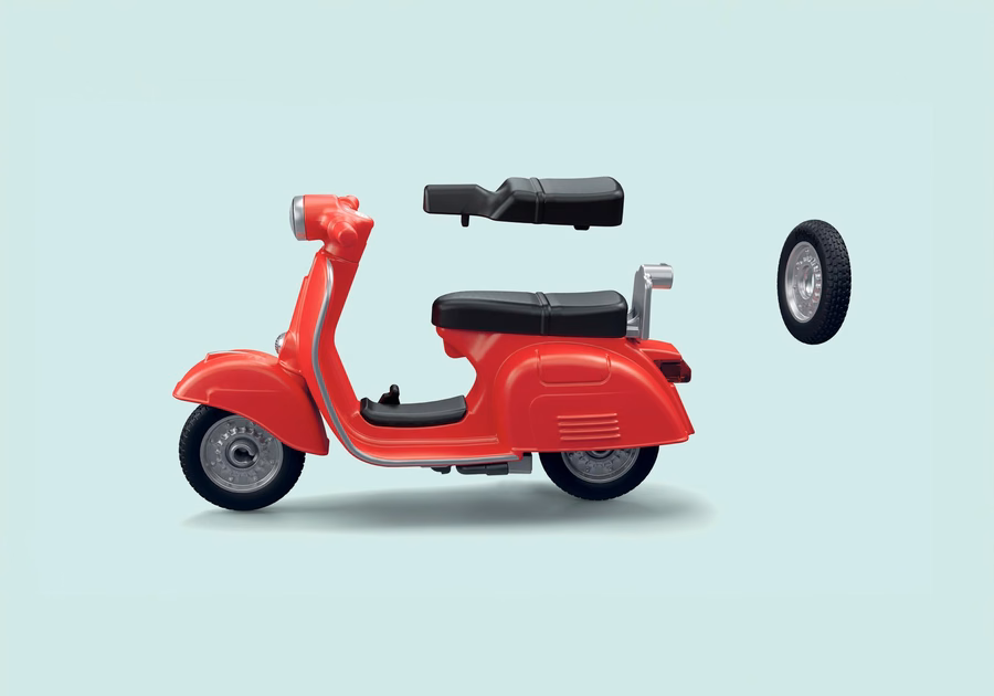 Garage Vespa anni '60